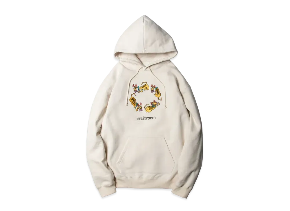 VAULTROOM key dog "TIGER" Hoodie "Beige"