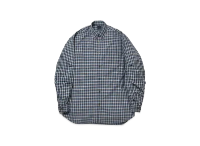 DAIWA PIER39 Tech Button Down Shirts L/S Mini Plaids "Blue"