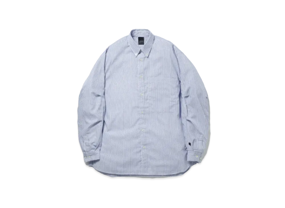 DAIWA PIER39 Tech Button Down Shirts L/S Stripe "Sax"