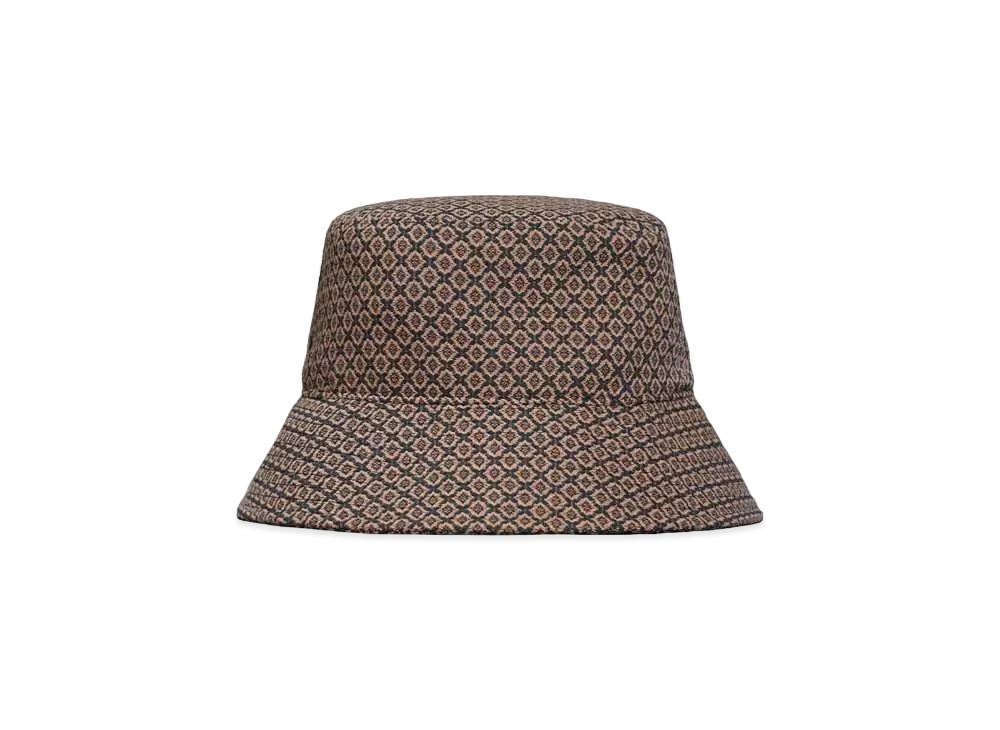 iroquois GEOMETRIC PATTERN BACKET HAT "NAVY"