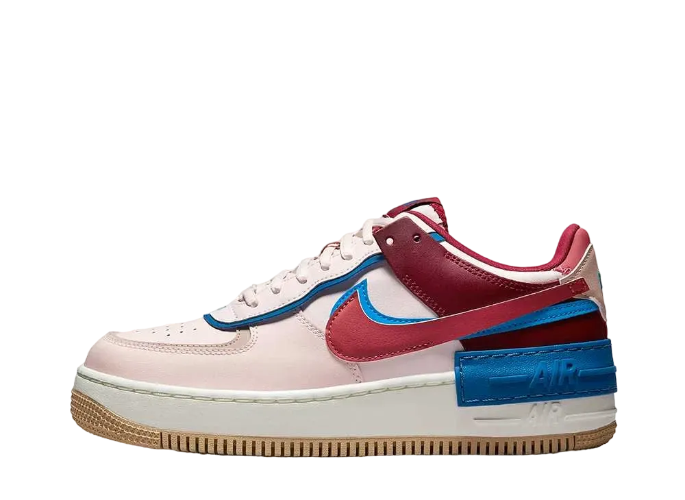 ナイキ ウィメンズ エアフォース1 ロー シャドウ "ライトソフトピンク/チームレッド/ブルー"
