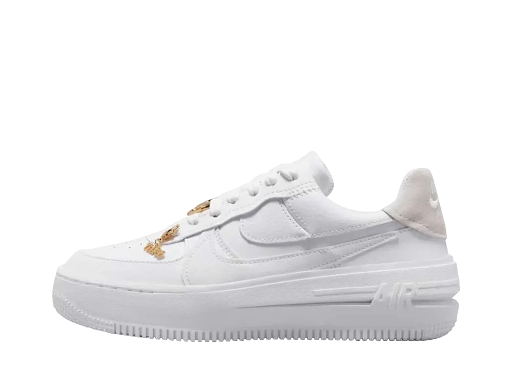 Nike Women's Air Force 1 Low PLT.AF.ORM "Bling White/Metallic Gold"