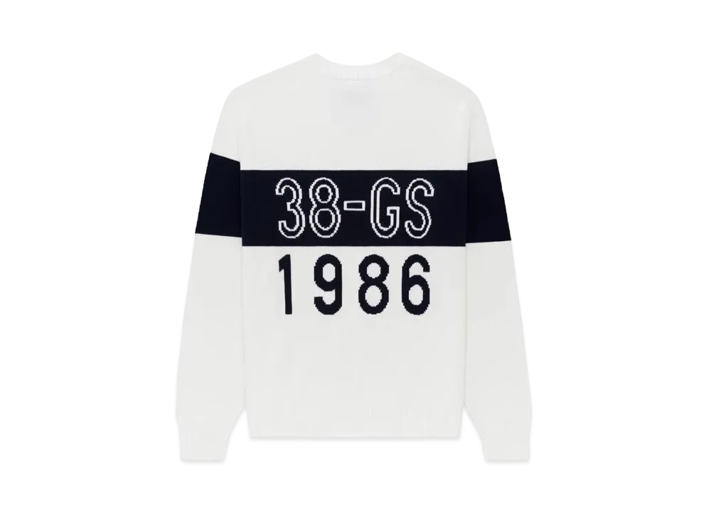 Aime Leon Dore 38-GS Offshore Knit Crewneck Sweater "White"
