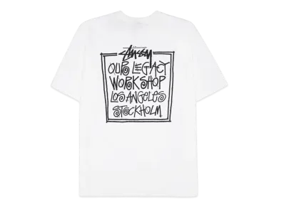 Stussy x Our Legacy Frame Pigment Dyed Tee "White"