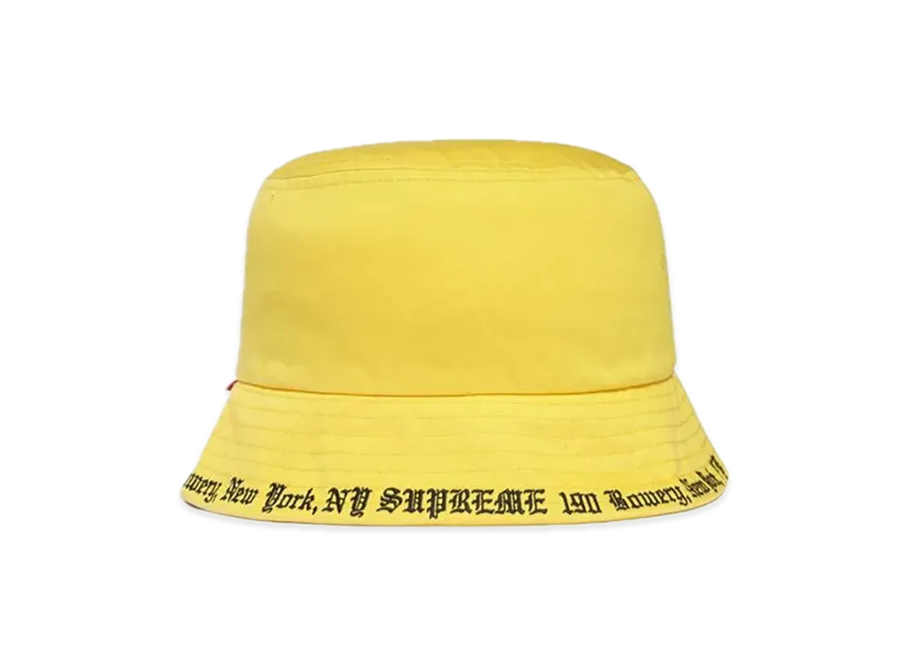 Supreme Embroidered Brim Crusher "Yellow"