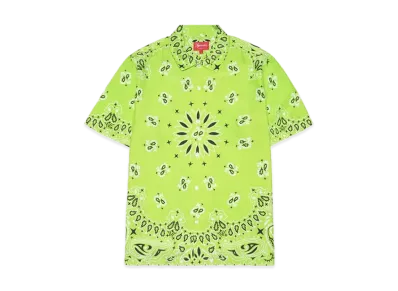 Supreme Bandana Silk S/S Shirt "Green"