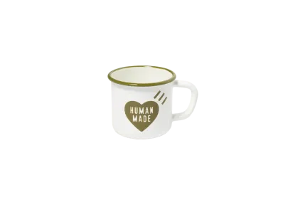 HUMAN MADE Enamel Mug 400ml "Olive Drab"