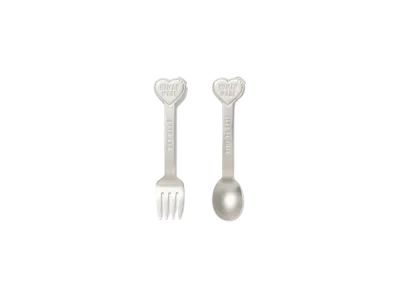 HUMAN MADE Heart Spoon & Fork Set "Silver"