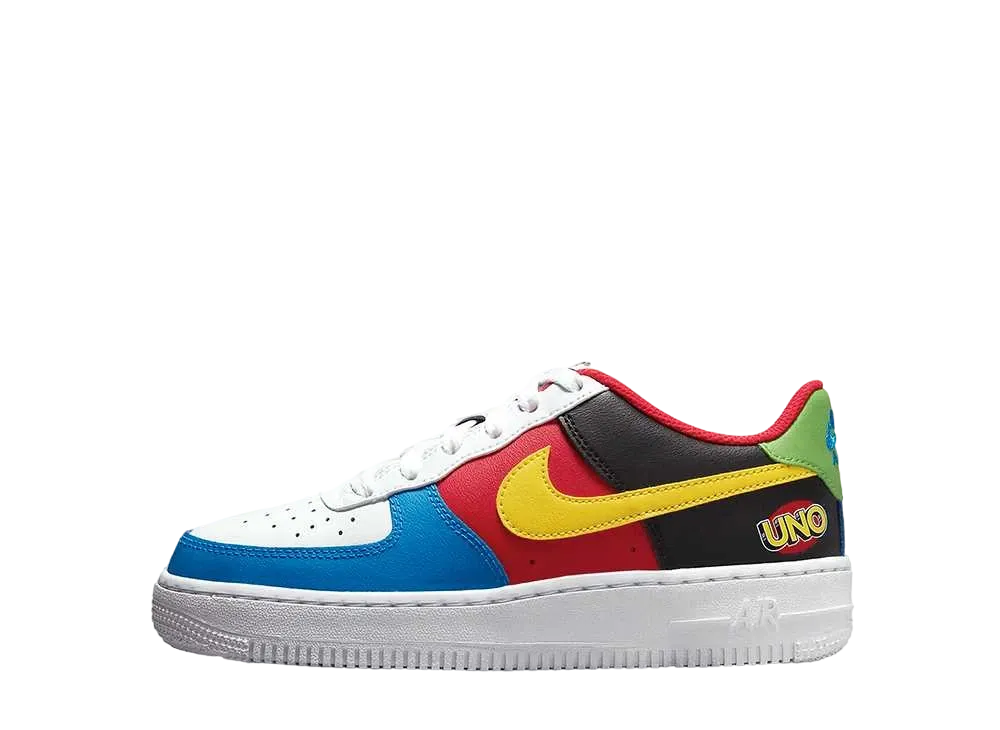 UNO x Nike GS Air Force 1 Low "White/Yellow/University Red"