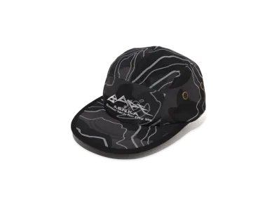 A BATHING APE Layered Line Camo Jet Cap "Black"