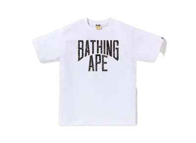 A BATHING APE Layered Line Camo NYC Logo Tee "White/Black"
