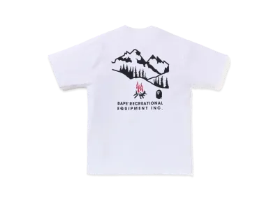 A BATHING APE A Camping Ape One Point Tee "White"