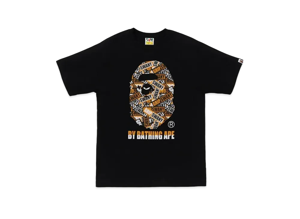 A BATHING APE x GRIP SWANY By Bathing Ape Tee "Black"