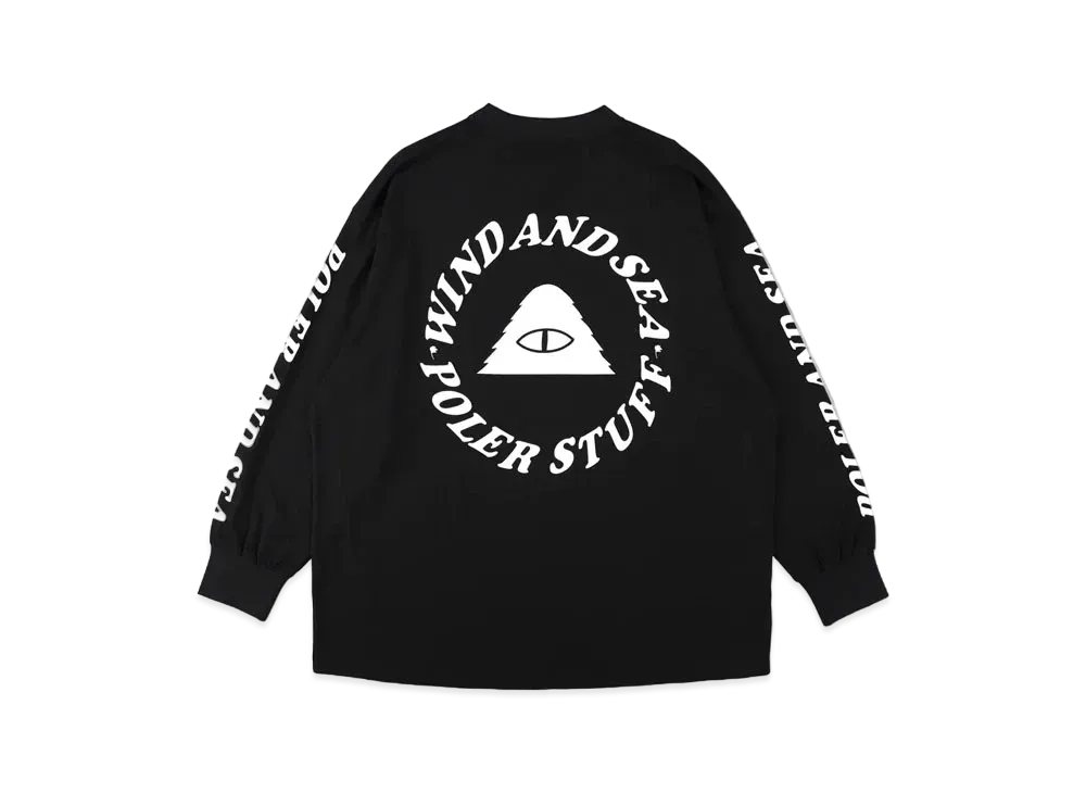 WIND AND SEA x POLeR L/S Tee2 "Black"