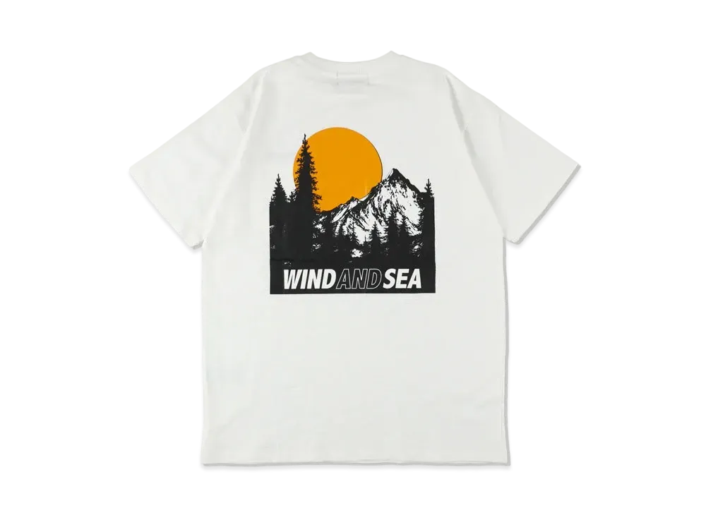 WIND AND SEA Mountain Range Pocket S/S T "White"