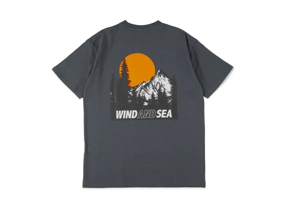 WIND AND SEA Mountain Range Pocket S/S T "Navy"