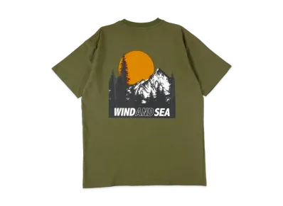 WIND AND SEA Mountain Range Pocket S/S T "Khaki"