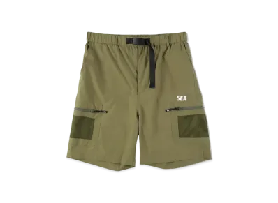 WIND AND SEA Water Repellent Nylon Cargo Shorts "Khaki"