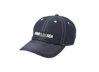 WIND AND SEA White Stitching Low Cap "Navy"