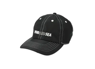 WIND AND SEA White Stitching Low Cap "Black"