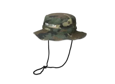WIND AND SEA Twill Safari Hat "Woodland"