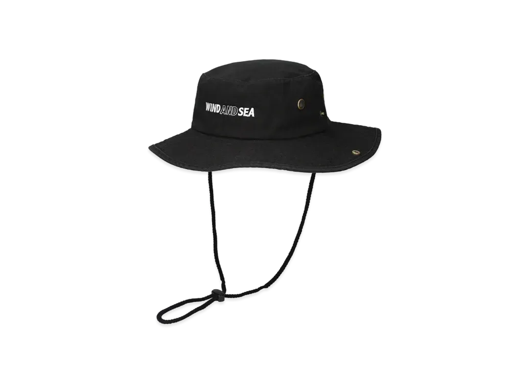 WIND AND SEA Twill Safari Hat "Black"