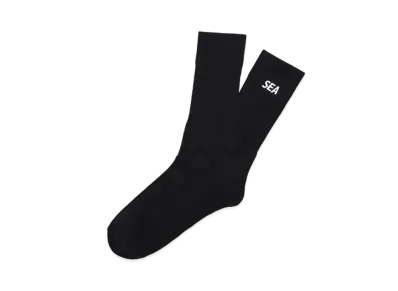 WIND AND SEA One Point Socks "Black"