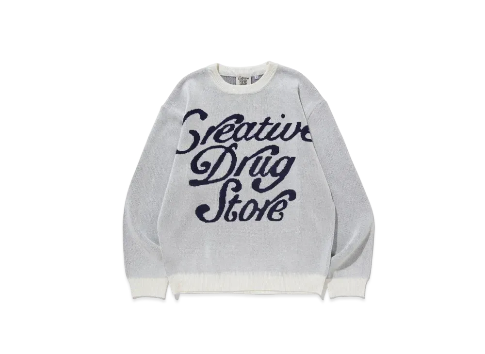 creative drug store CDS x VERDY Knit "White"