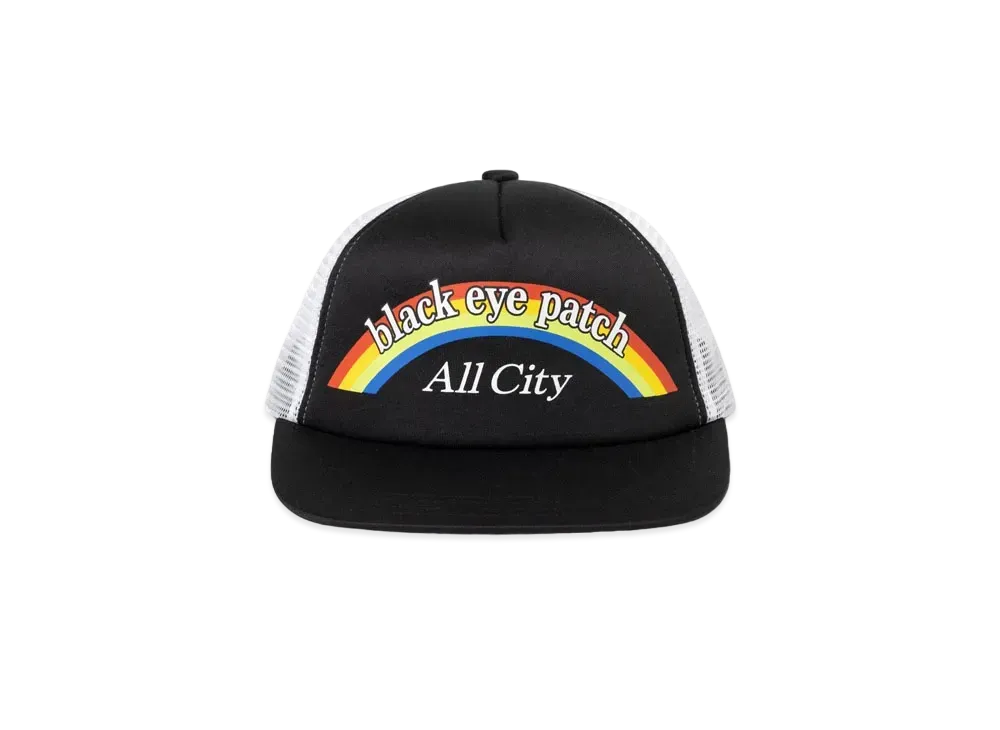 Black Eye Patch All City Youth Mesh Cap "Black"