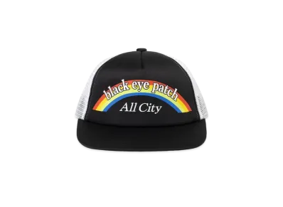 Black Eye Patch All City Youth Mesh Cap "Black"