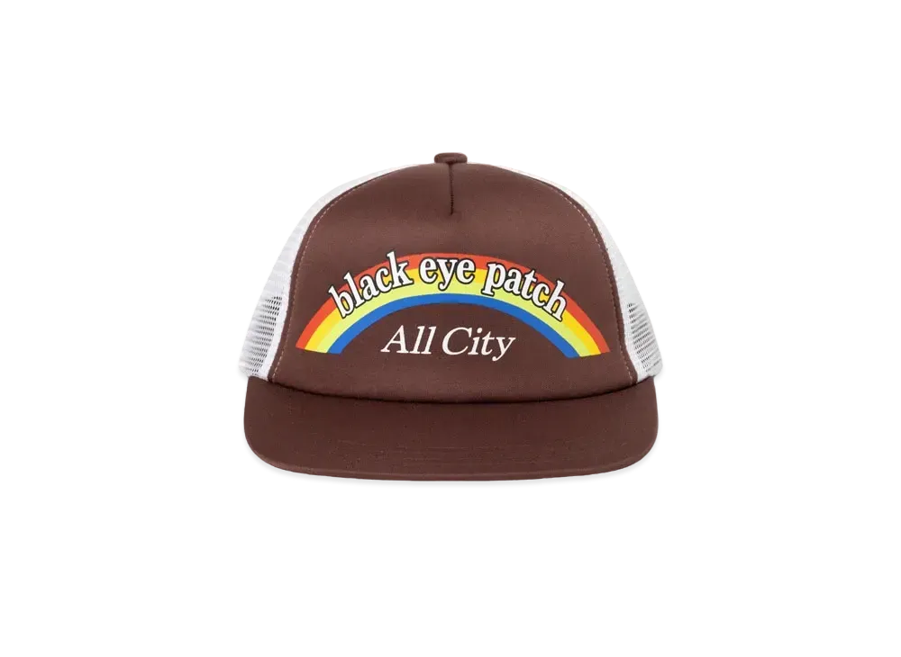 Black Eye Patch All City Youth Mesh Cap "Brown"
