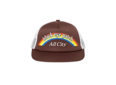 Black Eye Patch All City Youth Mesh Cap "Brown"