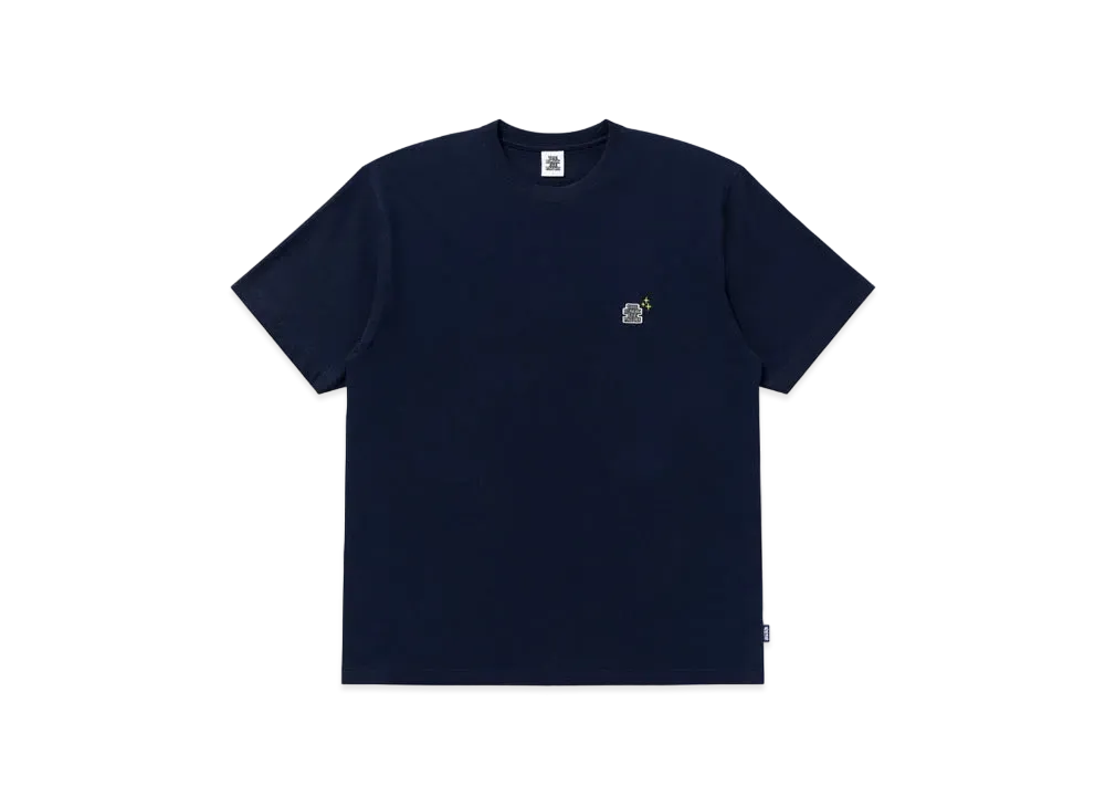 Black Eye Patch Small OG Label Deco Tee "Navy"