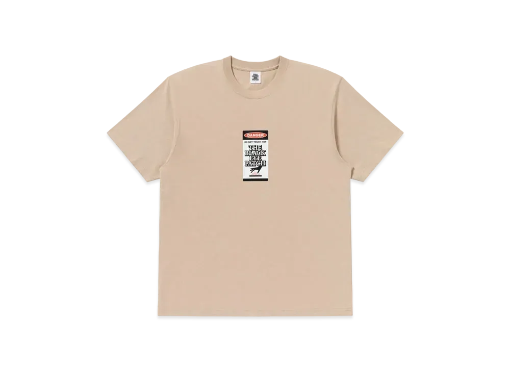 Black Eye Patch Danger Hot Label Tee "Beige"