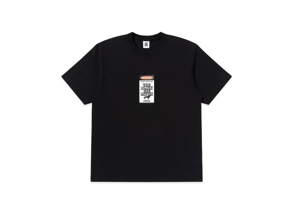 Black Eye Patch Danger Hot Label Tee "Black"