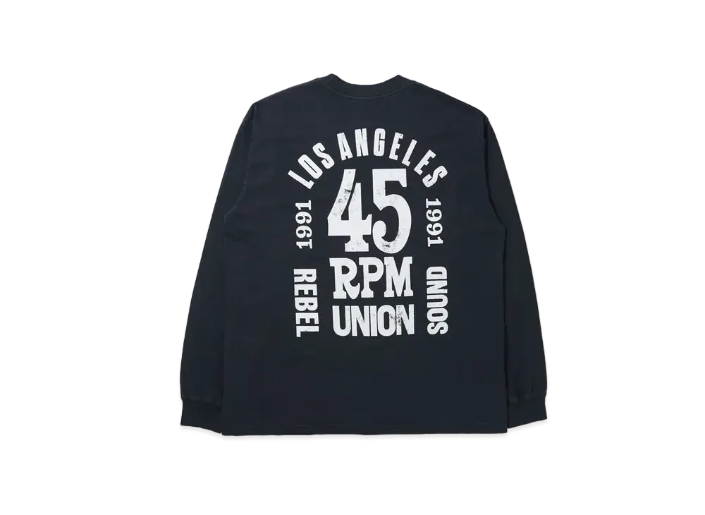 UNION Rebel Sound Elevated L/S Tee "Navy"