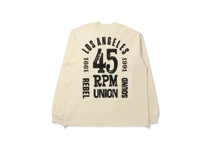 UNION Rebel Sound Elevated L/S Tee "White"