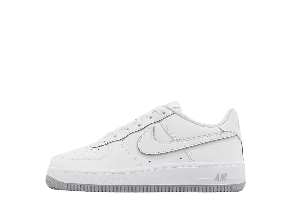 Nike GS Air Force 1 Low "White/Wolf Grey"