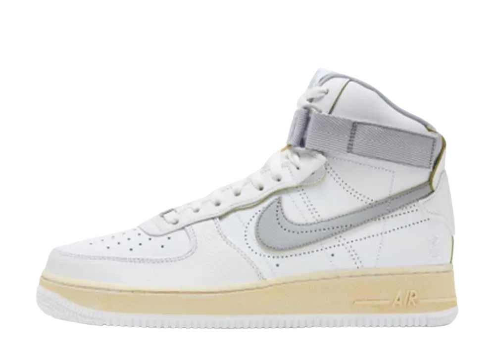 ナイキ エアフォース1 ハイ "ホワイト/グレー"