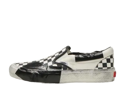 Vault by Vans Classic Slip-On VLT LX LUX DUCT "Black/Checkerboard"