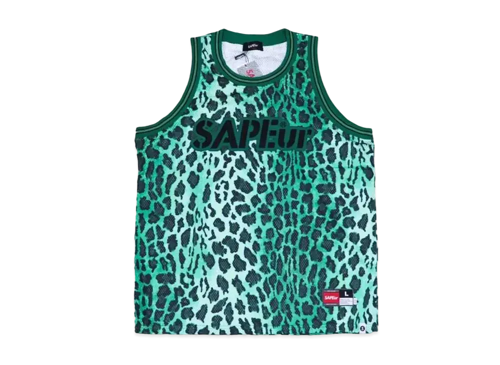 SAPEur Basket Tank Top "Leopard Green"