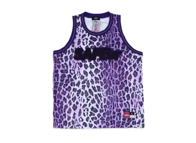 SAPEur Basket Tank Top "Leopard Purple"