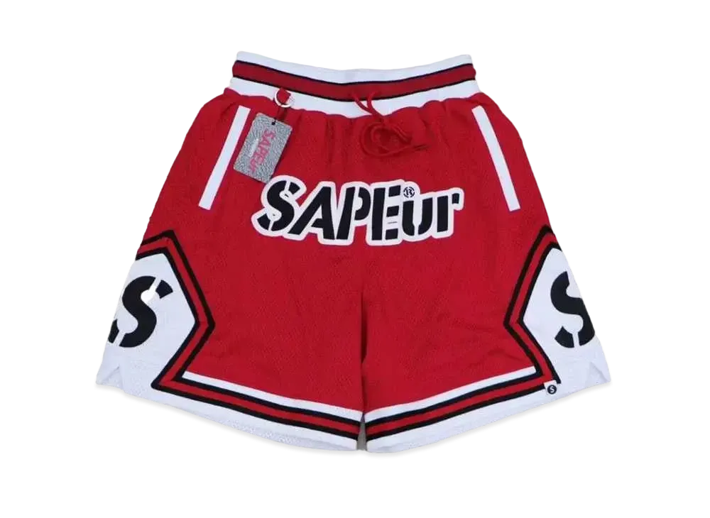 SAPEur Basket Shorts "Red" A0023-333