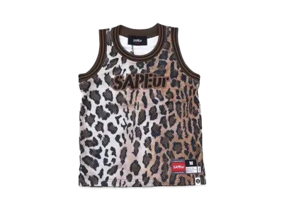 SAPEur Basket Tank Top Kids "Leopard Brown"
