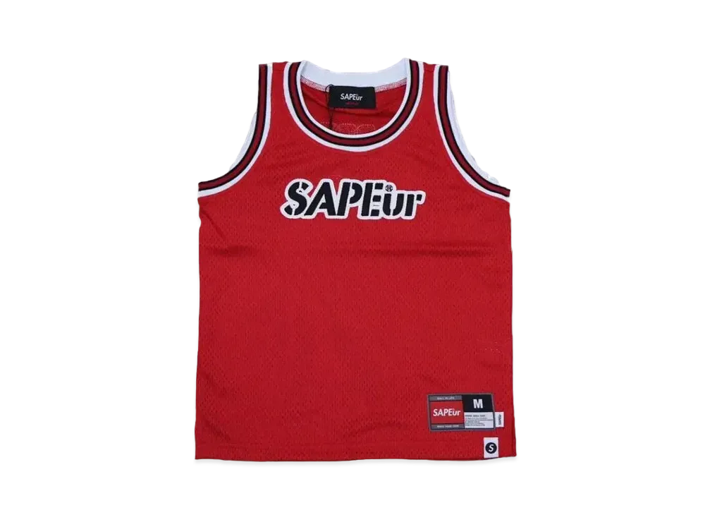 SAPEur Basket Tank Top Kids "Red"