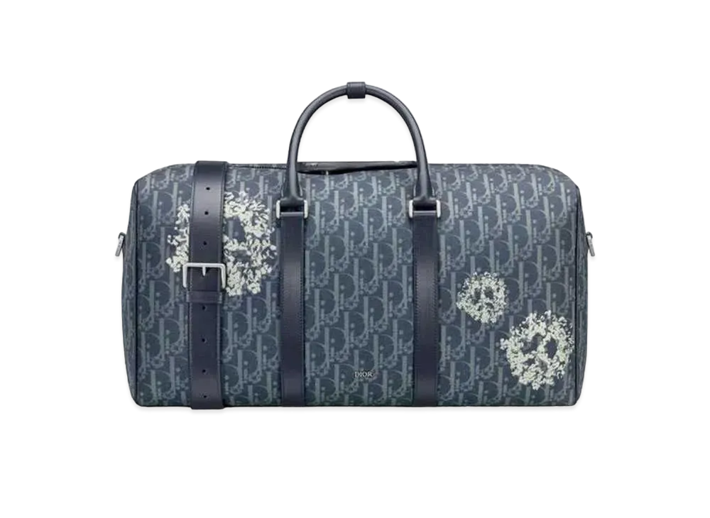 Dior Tears Dior Lingot 50 Bag Dior Oblique and Peace Sign Dior Tears Denim "Blue"