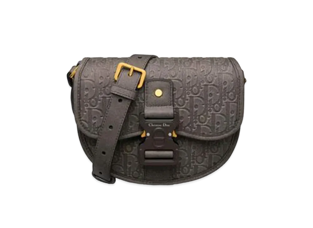 Dior Tears Mini Gallop Bag With Strap Antique Calfskin With Embossed Dior Oblique Motif "Brown"