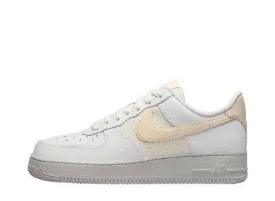 Nike Women's Air Force 1 Low Essential Cross Stitch "Summit White/Fossil"