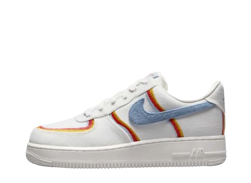 Nike Women's Air Force 1 Low Denim Swoosh "Sail"