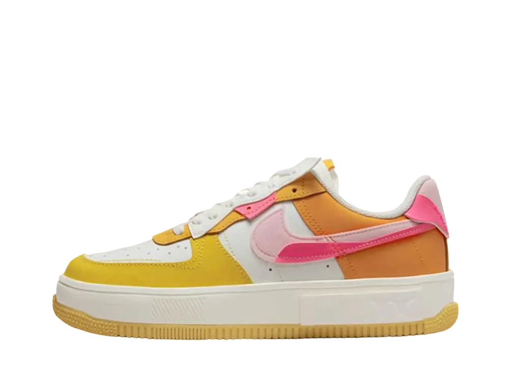 Nike Women's Air Force 1 Fontanka "Summit White/Yellow Orange"
